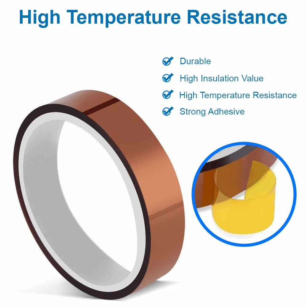 Polyimide Heat High Temperature Resistant Adhesive Gold Tape for Soldering Anti-Static Polyimide Tape Used for Protection of PCB Gold Finger
