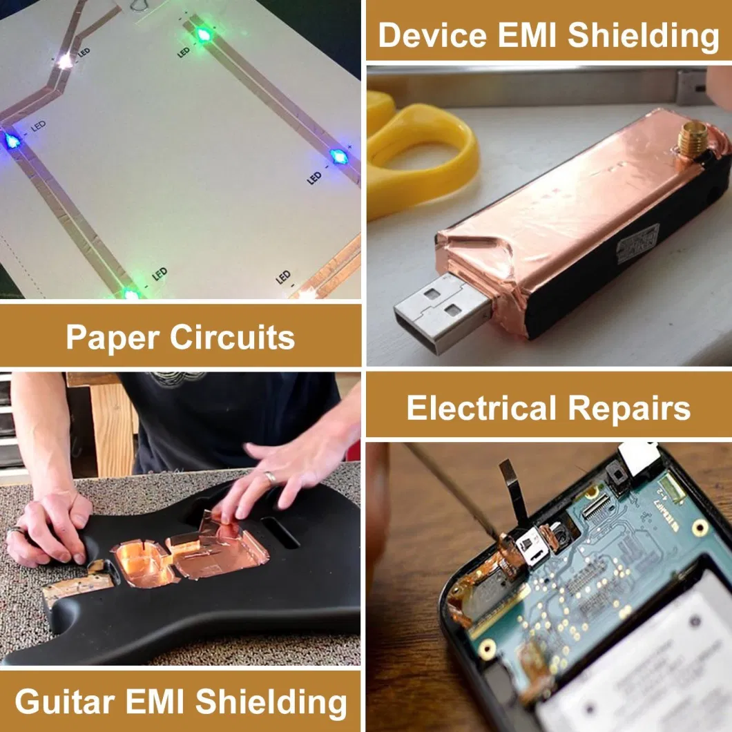 Copper Foil Tape with Double-Sided Conductive for EMI Shielding