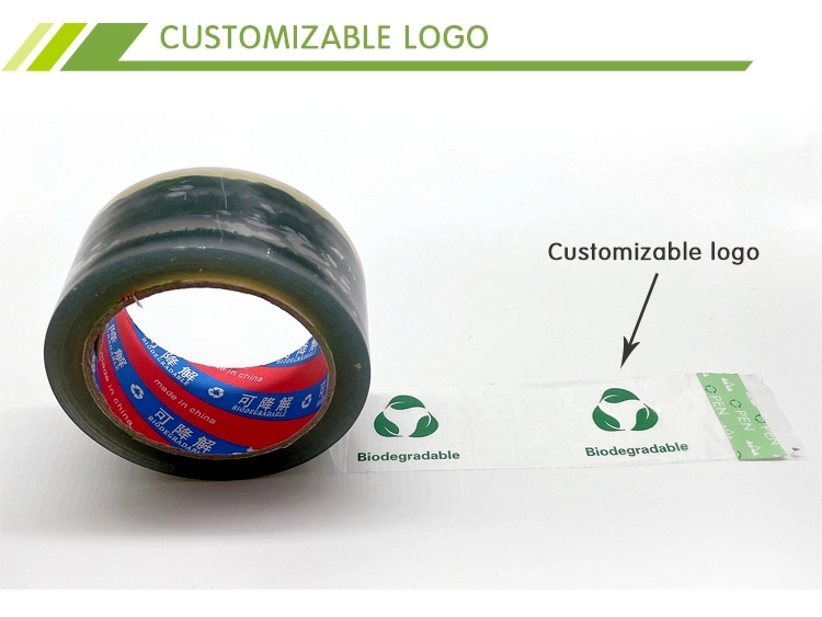 100% Biodegradable/Recyclable/Degradable/Static Free/Strong Stickiness/High Tensile Strength/Easy to Tear/Writable/Printable Packing Tape