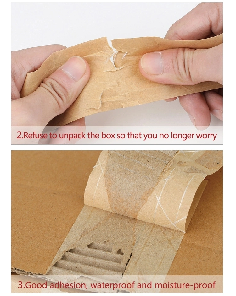High Quality Carton Sealing Packaging Writable Self Adhesive Kraft Paper Tape