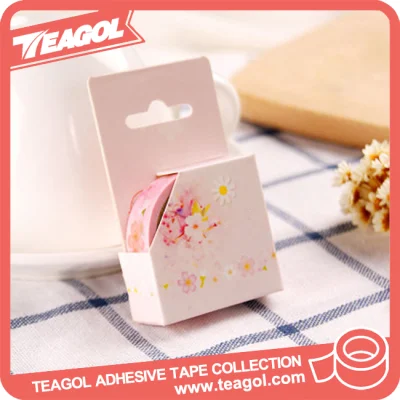 Japanese Adhesive Decorative Album Coloured Floral Washi Tape