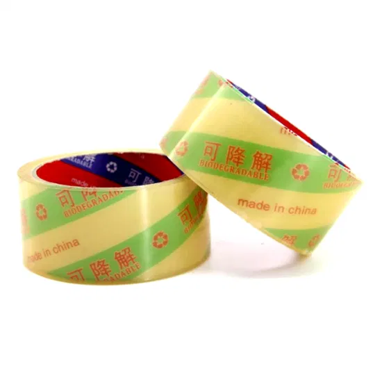 Accept Custom Biodegradable Compostable Corn Starch Film PLA Clear Packaging Tape