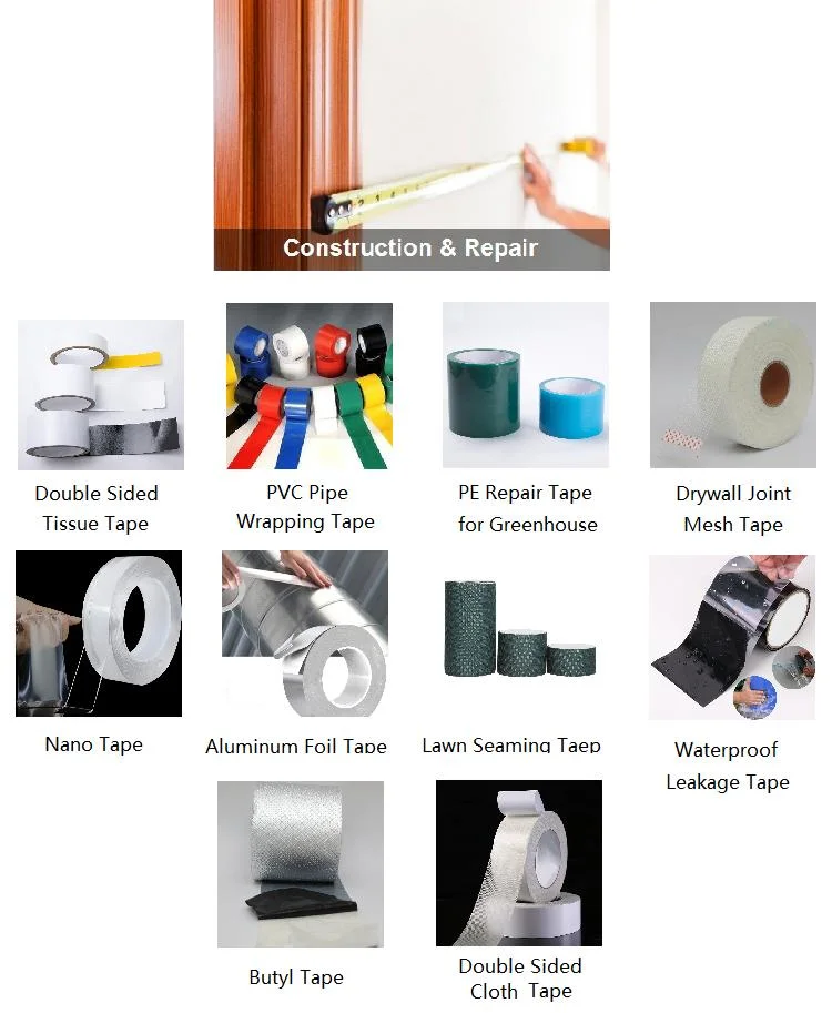 Masking Tape/Double-Sided Nano Tape /OPP/BOPP Packing/Kraft Paper Packaging/Fiber Tape /EVA Foam/Electrical Tape/Tape Large Jumbo Roll/Hockey Duct Tape Price